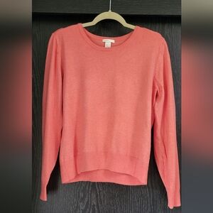 H&M Women's Pink Crew Neck Sweater